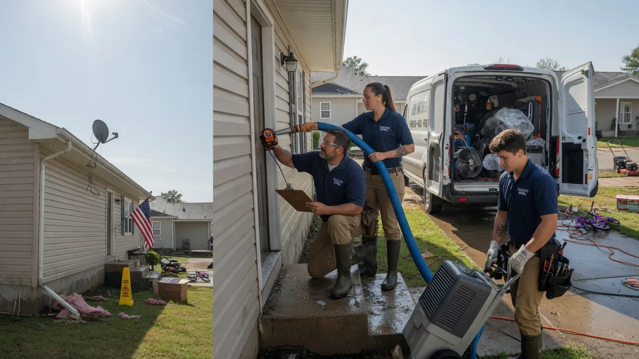 Ceiling Water Damage Restoration in Hamilton, MO near me